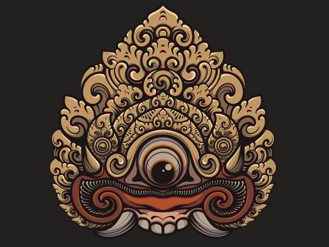 Traditional balinese ornament vector