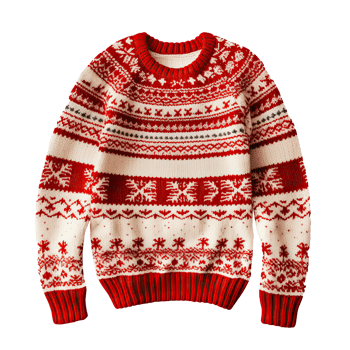 Christmas ugly sweater isolated. Illustration png