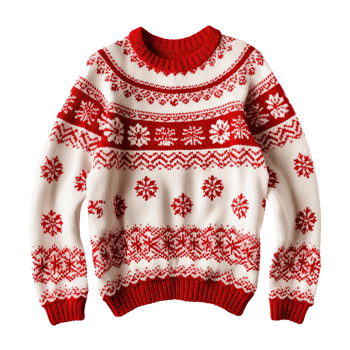 Christmas ugly sweater isolated. Illustration png