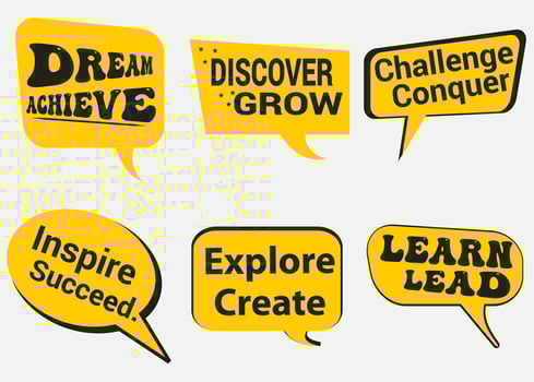 Lettering back school, go, goal, football, super, hey. Set comics book balloon. Bubble speech phrase. Cartoon exclusive font label tag expression. Comic text sound effects. vector