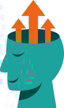 head personal growth and development icon symbol icon vector