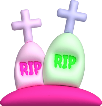3D illustration. Grave for Halloween. RIP. Ancient grave. Halloween elements for design. png