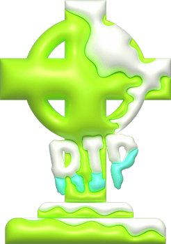 3D illustration. Grave for Halloween. RIP. Ancient grave. Halloween elements for design. png