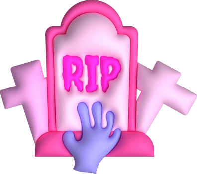 3D illustration. Grave for Halloween. RIP. Ancient grave. Halloween elements for design. png
