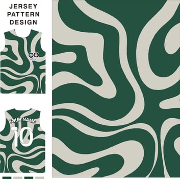 Abstract liquid concept vector jersey pattern template for printing or sublimation sports uniforms football volleyball basketball e-sports cycling and fishing Free Vector.