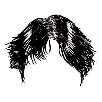 Illustration design of eboy haircut hairstyle png