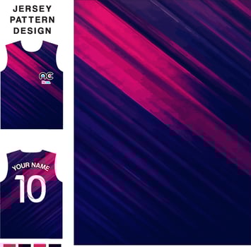 Abstract straight line concept vector jersey pattern template for printing or sublimation sports uniforms football volleyball basketball e-sports cycling and fishing Free Vector.