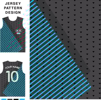 Abstract striped concept vector jersey pattern template for printing or sublimation sports uniforms football volleyball basketball e-sports cycling and fishing Free Vector.