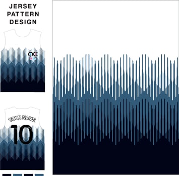 Abstract concept vector jersey pattern template for printing or sublimation sports uniforms football volleyball basketball e-sports cycling and fishing Free Vector.