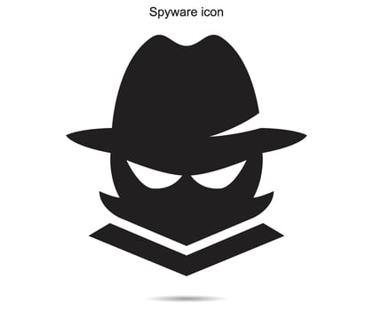 Spyware icon, vector illustration.