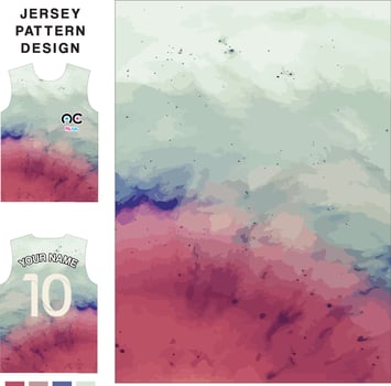 Abstract art concept vector jersey pattern template for printing or sublimation sports uniforms football volleyball basketball e-sports cycling and fishing Free Vector.