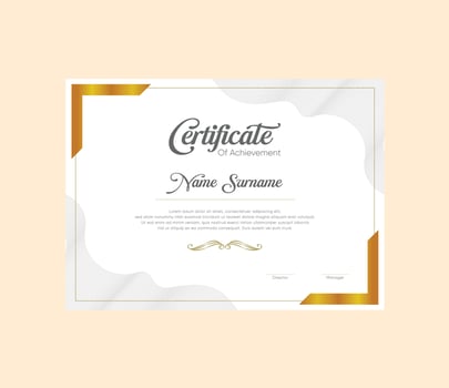 Simple Certificate Design vector
