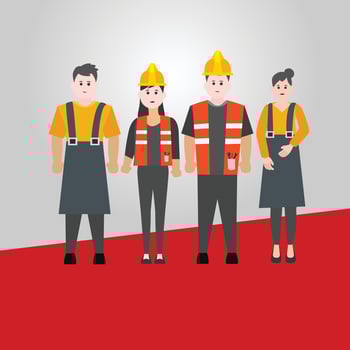 People Group Different Occupation Set, International Labor Day Flat Vector Illustration.