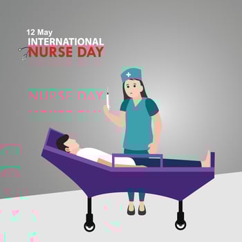 international nurse day, modern vector illustration.