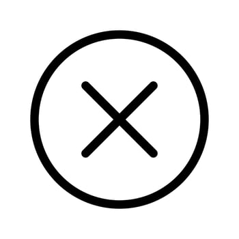 Cancel Icon Vector Symbol Design Illustration