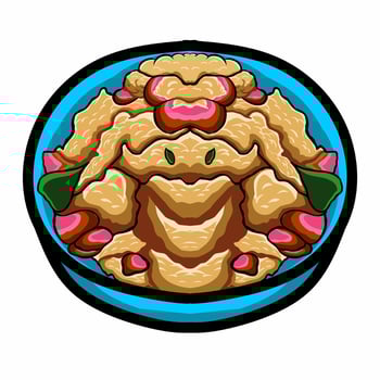 illustration of a Brazilian food called farofa vector