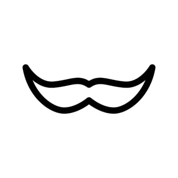 Mustache Icon Vector Symbol Design Illustration