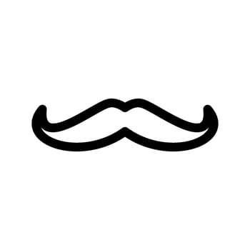Mustache Icon Vector Symbol Design Illustration