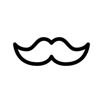 Mustache Icon Vector Symbol Design Illustration