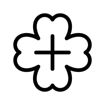 Clover Icon Vector Symbol Design Illustration