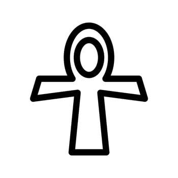 Christian Cross Icon Vector Symbol Design Illustration