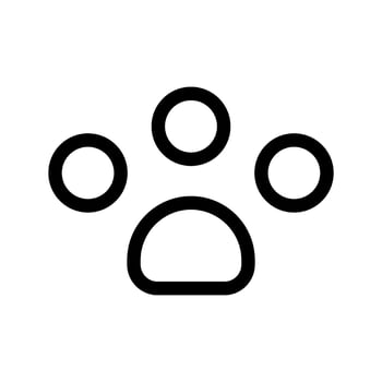 Paw Print Icon Vector Symbol Design Illustration