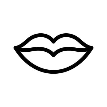Glossy Lips Icon Vector Symbol Design Illustration