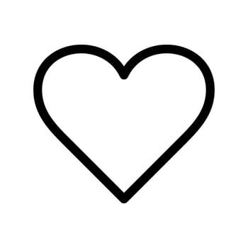 Heart Icon Vector Symbol Design Illustration