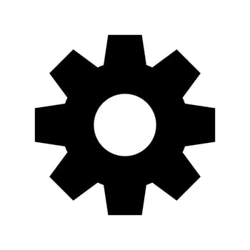 Settings Icon Vector Symbol Design Illustration
