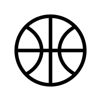 Basketball Icon Vector Symbol Design Illustration