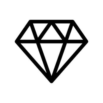 Diamond Icon Vector Symbol Design Illustration