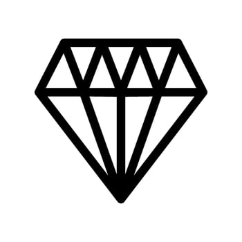 Diamond Icon Vector Symbol Design Illustration