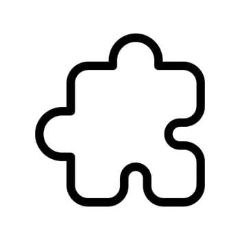 Puzzle Icon Vector Symbol Design Illustration