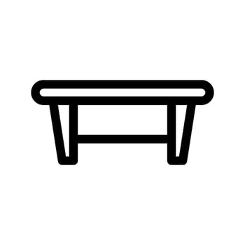 Coffee Table Icon Vector Symbol Design Illustration