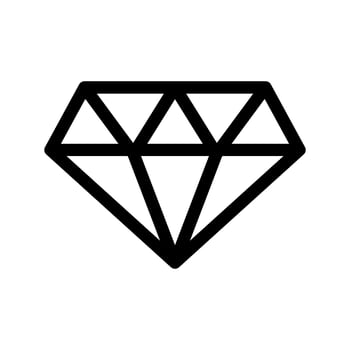 Gemstone Icon Vector Symbol Design Illustration
