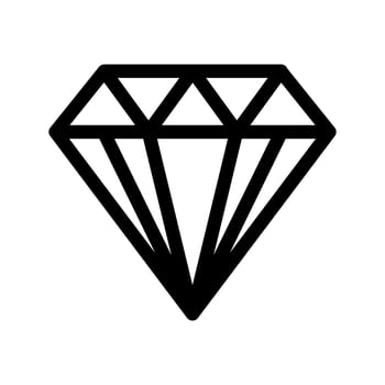 Gemstone Icon Vector Symbol Design Illustration