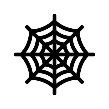 Spider Web Icon Vector Symbol Design Illustration
