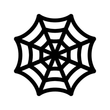 Spider Web Icon Vector Symbol Design Illustration