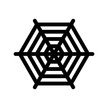 Spider Web Icon Vector Symbol Design Illustration