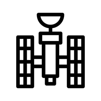 Reconnaissance Satellite Icon Vector Symbol Design Illustration