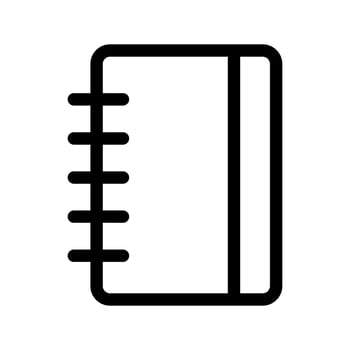 Notebook Icon Vector Symbol Design Illustration