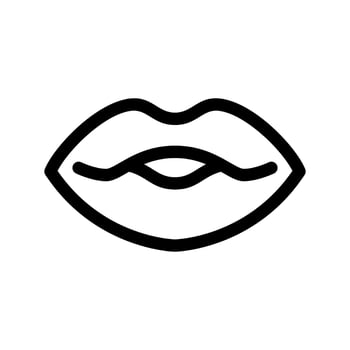 Lips Icon Vector Symbol Design Illustration