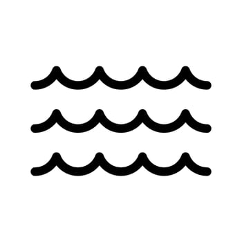 Wave Icon Vector Symbol Design Illustration