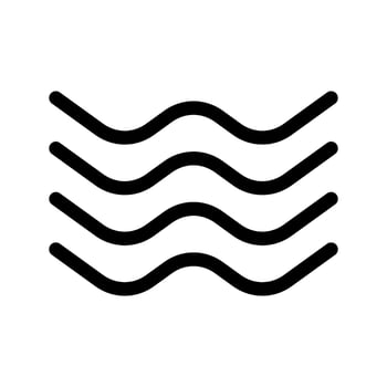 Wave Icon Vector Symbol Design Illustration