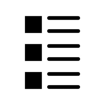 List Icon Vector Symbol Design Illustration