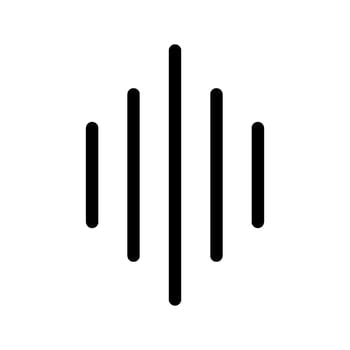Sound Waves Icon Vector Symbol Design Illustration