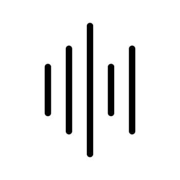 Sound Waves Icon Vector Symbol Design Illustration
