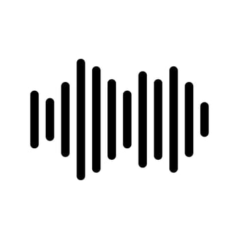 Sound Waves Icon Vector Symbol Design Illustration