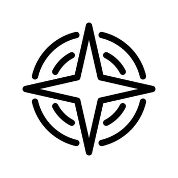 Compass Icon Vector Symbol Design Illustration