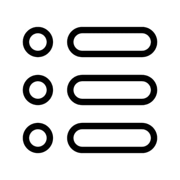 List Icon Vector Symbol Design Illustration